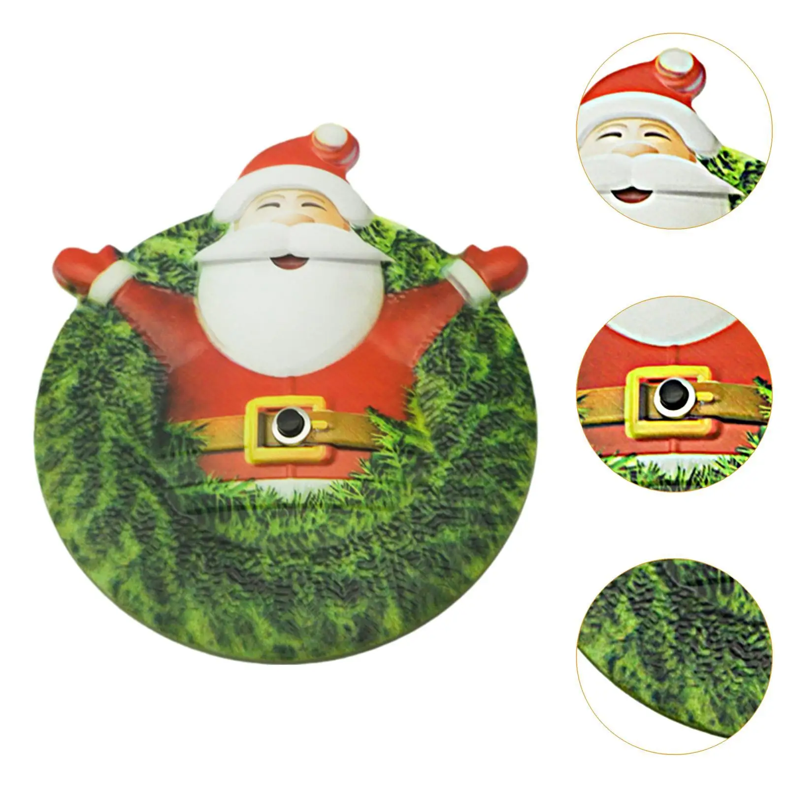 Campanello A Mano Di Babbo Natale In Acciaio Inox, Piccolo, Colore Argento, Per Scuola, Reception, Cene E Richiamo Attenzione