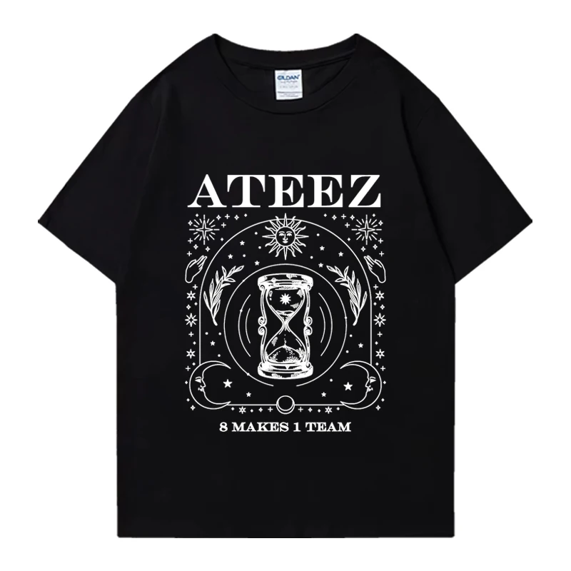 

Hot sale Ateez 8 Makes 1 Team Music Tour T shirt 2024 Unisex kpop vintage Oversized short sleeve t-shirts Men Women Summer Tops