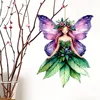 2025 Acrylic Flat Green Elf Pendant Pink Butterfly Fairy Car Decoration Ladies Bag Pendant Spring Home Decoration Gift 3