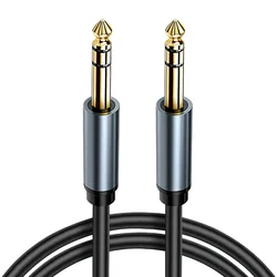 Premium 6.35mm Audio Cable for Mixer and Electric Bass Guitar - Multiple Lengths Available (TRS)