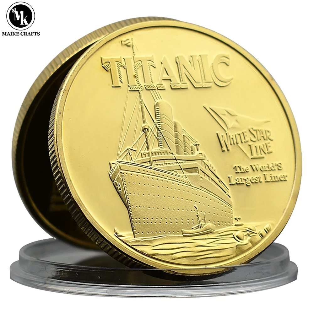 Casiler Pièce Commémorative du Navire Titanic, 1 Pièce, Pièce De Collection d'anniversaire, Cadeaux Artistiques, Décoration De Maison, Pièce Souvenir À Collectionner