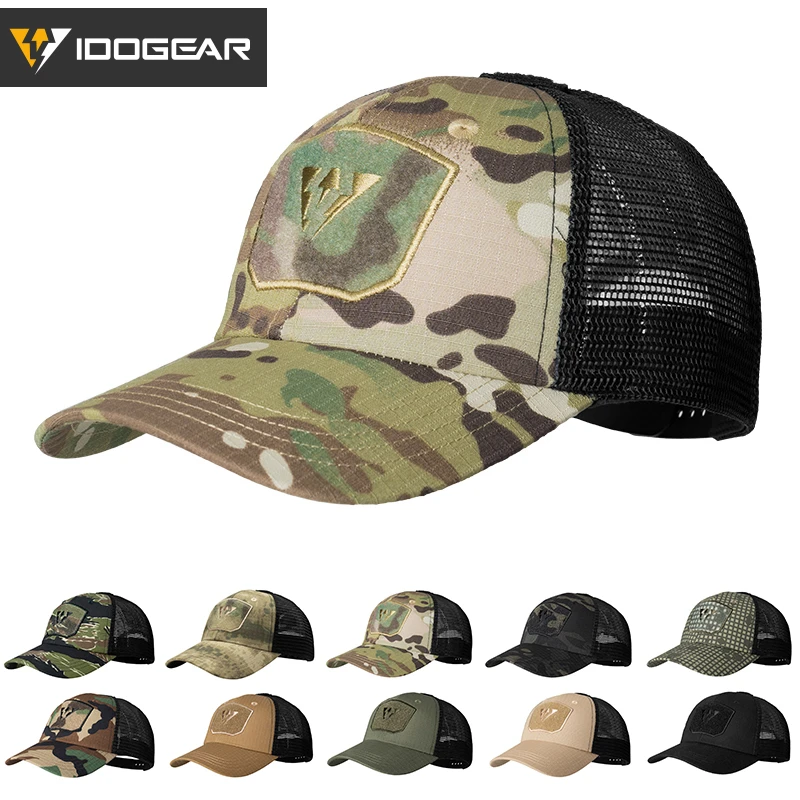 Casquette tactique IDOGEAR unisexe mesh été pour pêche randonnée