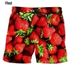 Holiday Hawaiian Men Beach Shorts 3D Print Fruit Watermelon Graphic Sport Shorts New Design Short Pants Personality Clothes 4