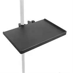 Universal Adjustable Plastic Microphone Stand - High-Quality Sound Card Tray and Mic Holder Accessories (20x14cm)