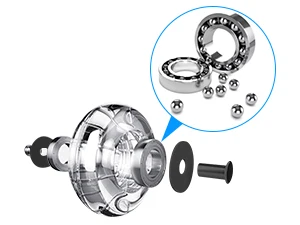 Description Picture 3 of item(Set of 5) Office Chair Wheels Replacement 2 Inch M10 Heavy Duty Caster Wheels Quick & Quiet Rolling Chair Casters