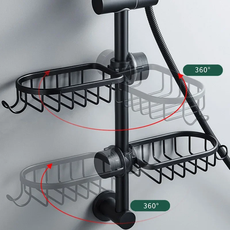 Bathroom Faucet Storage Rack Shower Soap Holder Bathroom Organization Shower Shelves Bathroom Accessories 2