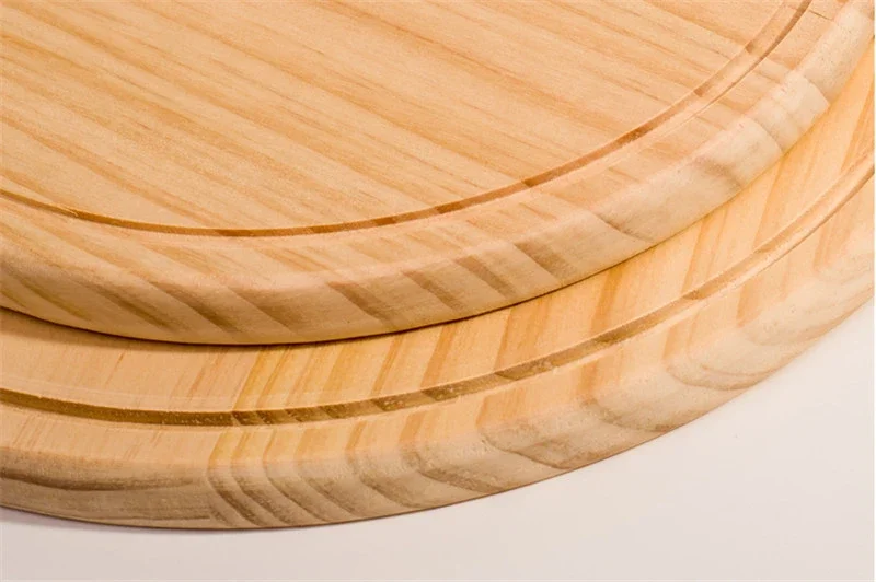 6 to 13inch Wooden Round Pizza board with Hand Pizza Baking Tray Stone Cutting Board Platter Stone Cake Bakeware pizza bakeware