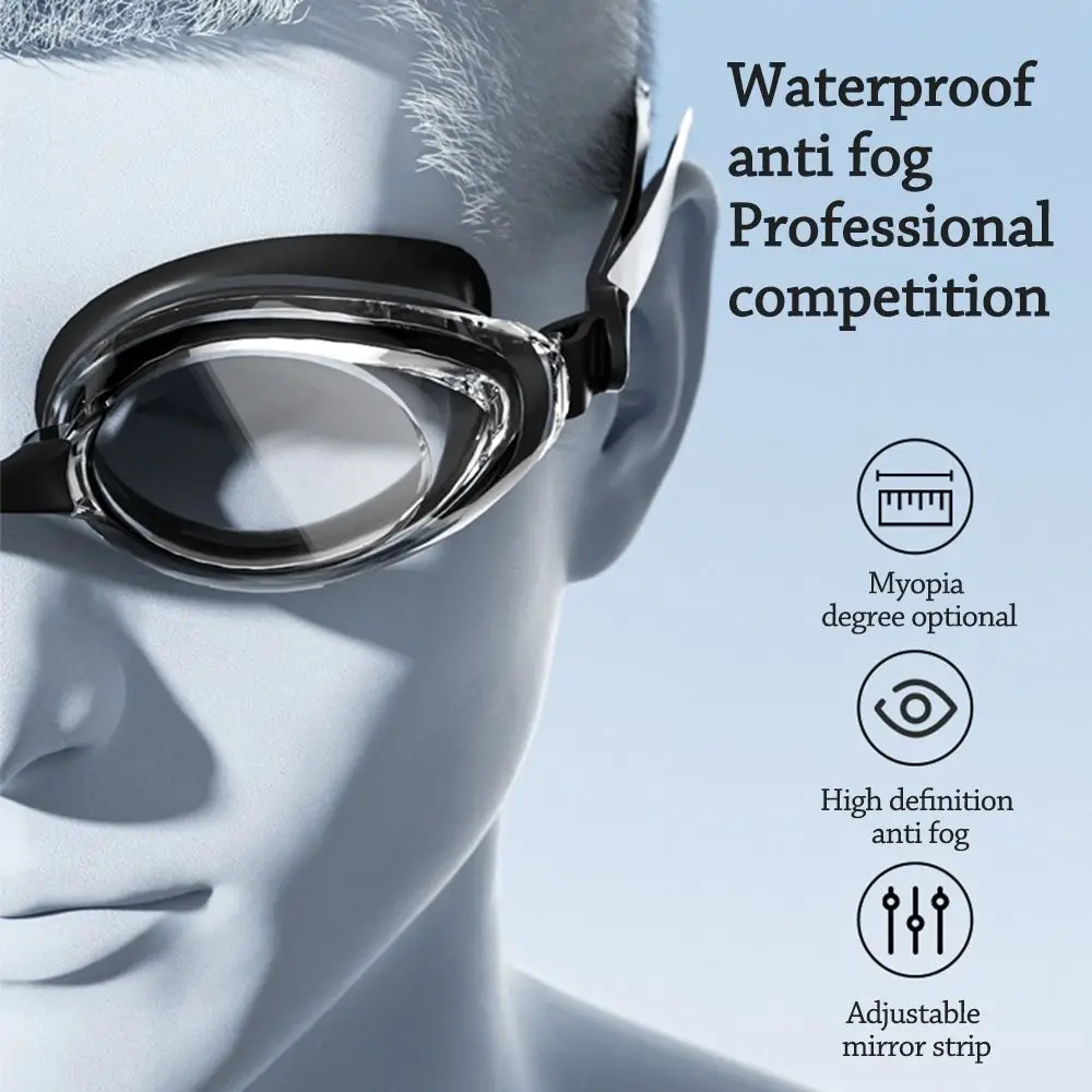 Anti Fog Adjustable Eyeglasses Men Women Creative HD Summer Swimming Goggles Waterproof Silicone Diving Swim Glasses