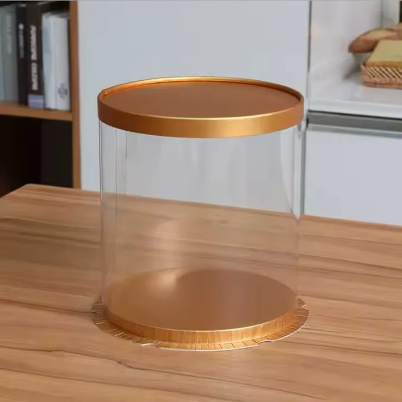 PVC Clear Round Cake Box with Transparent Dome Lid, Food-Safe Plastic Cake Container fo... - SKU CRCB1112 - UGI Packaging