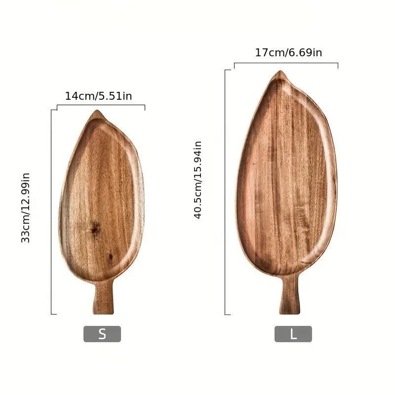 Leaf-shaped wooden plate - Image 5