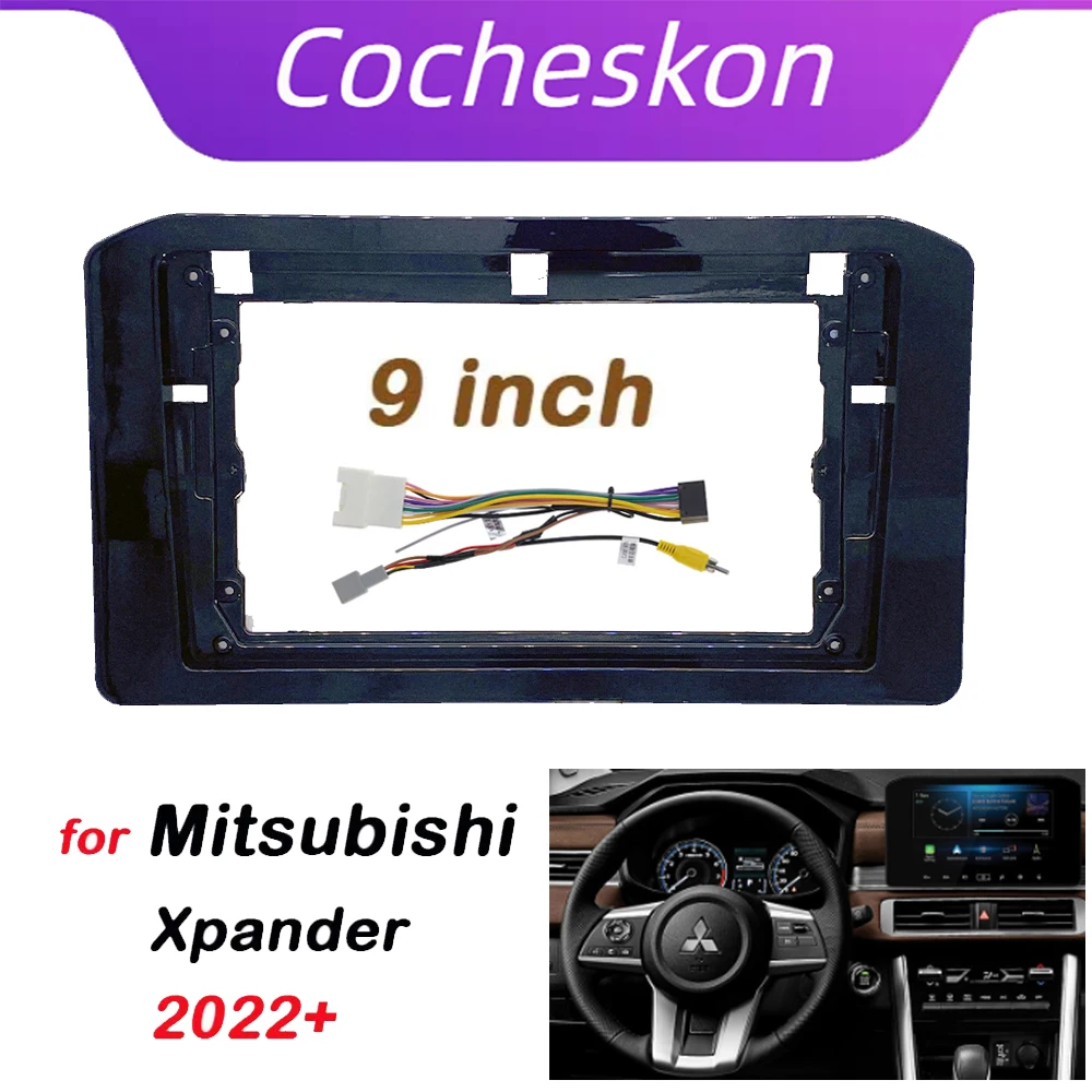 

Автомобильный радиоприемник 2 Din 10,1 дюйма, установка DVD GPS Mp5, пластиковая панель Fascia, рамка для Mitsubishi Xpander 2022 +, комплект крепления для приборной панели