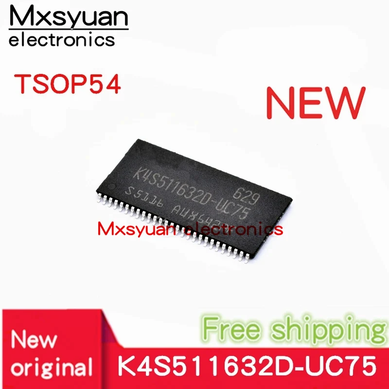 Original Novo 64m Memória 10 Peças 50 50 Peças Lote K4s511632d-uc75 K4s511632d