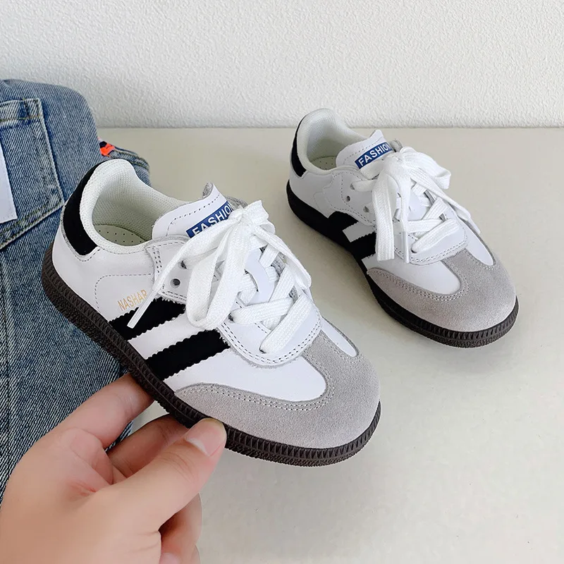 Children Boy Girl Leather Casual Walking Outdoor Running Training Shoes Toddler Kids Spring Summer Comfort Sports Tennis Sneaker 5