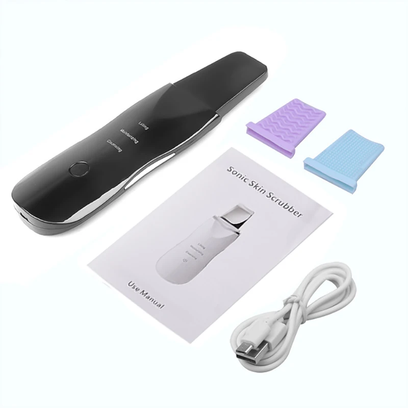 

Ultrasonic Skin Scrubber Deep Face Cleaning Machine Peeling Shovel Facial Pore Cleaner Face Skin Scrubber Lift Machine Facial