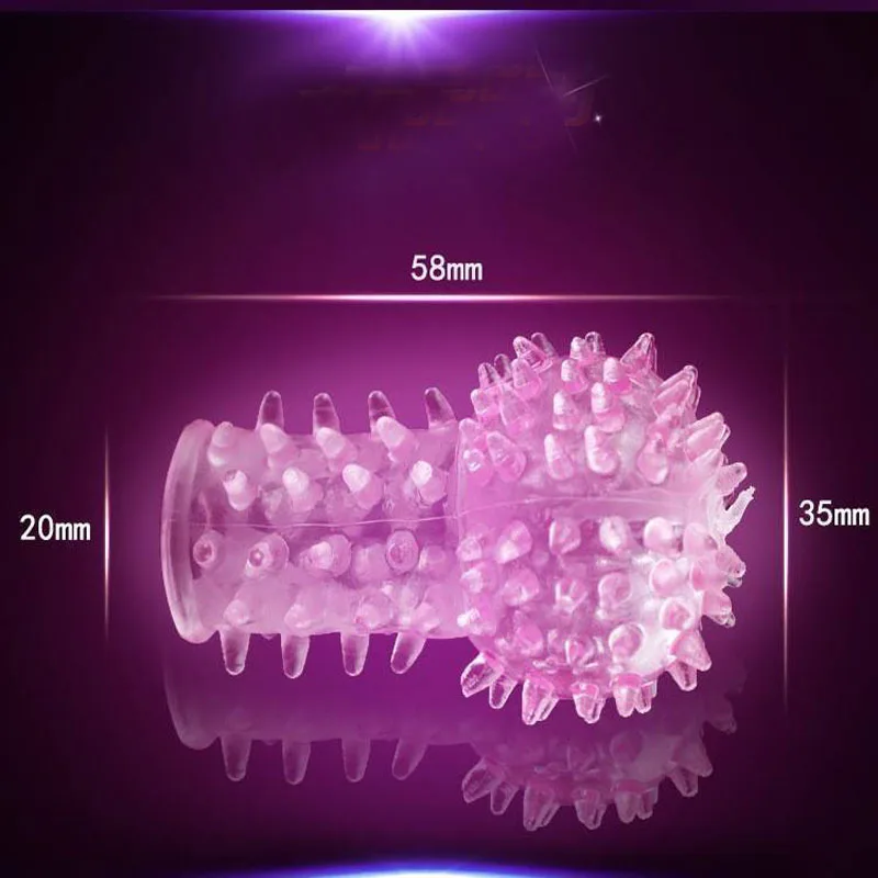 Duren Finger Penis Sleeve Condom Reusable Penis Ring Vagina Clits Stimulation Massage Sex Toys For Women Lesbian Erotic Toys