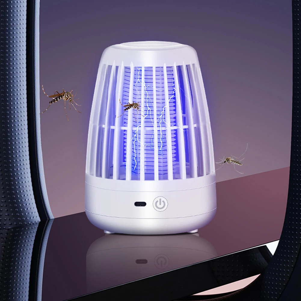 USB 충전식 야외 전기 모기 살충 장치, 가정용 주방 파티오 뒤뜰용 전기 모기 살충 장치