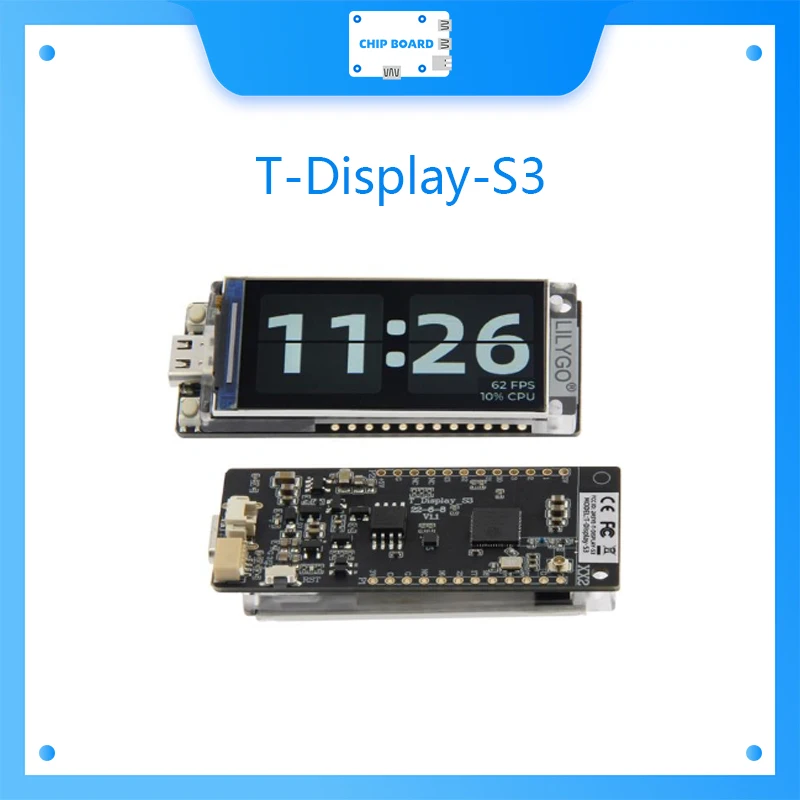

T-Display-S3 ESP32-S3 1.9 inch ST7789 LCD Display Development Board WIFI Bluetooth5.0 Wireless Module 170*320 Resolution