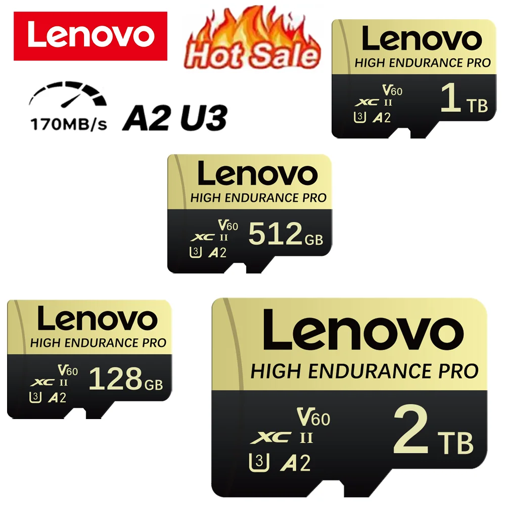 Lenovo 2TB V30 MicroSDXC Memory Card UHS-I U3 1TB 512GB 128GB SD Card for Nintendo Switch Smartphones & 4K Photography memory card usb flash drive flash drive pen drive