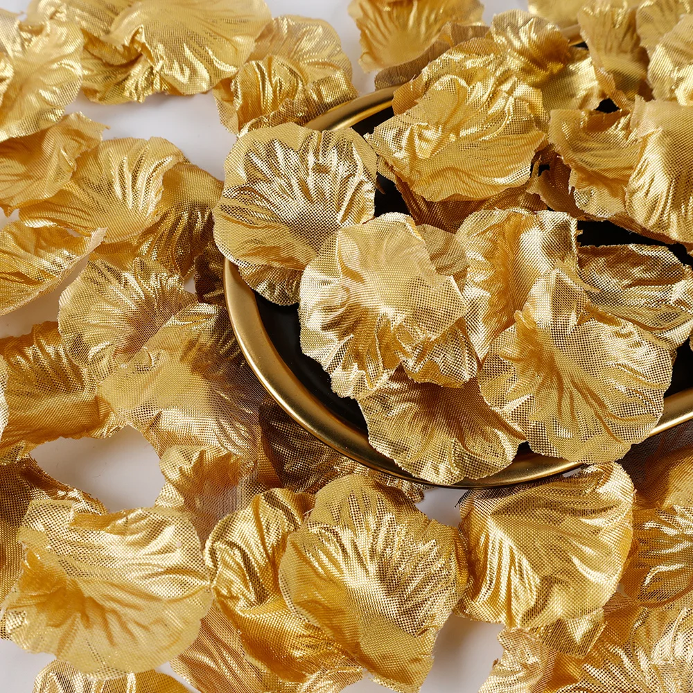 100pcs Romantic Silk Rose Petals for Wedding and Party Decoration - Pink and Red