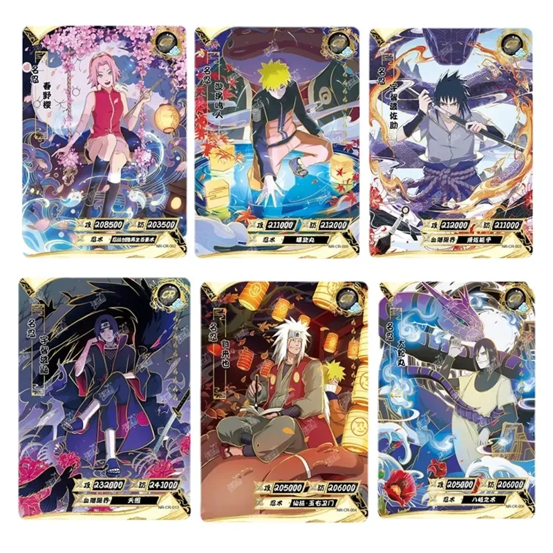 

CR Card Naruto Cards Anime Hinata Tsunade Kayou Naruto Full Series NO.01-22 Collection Card Children's Toy Christmas Gift