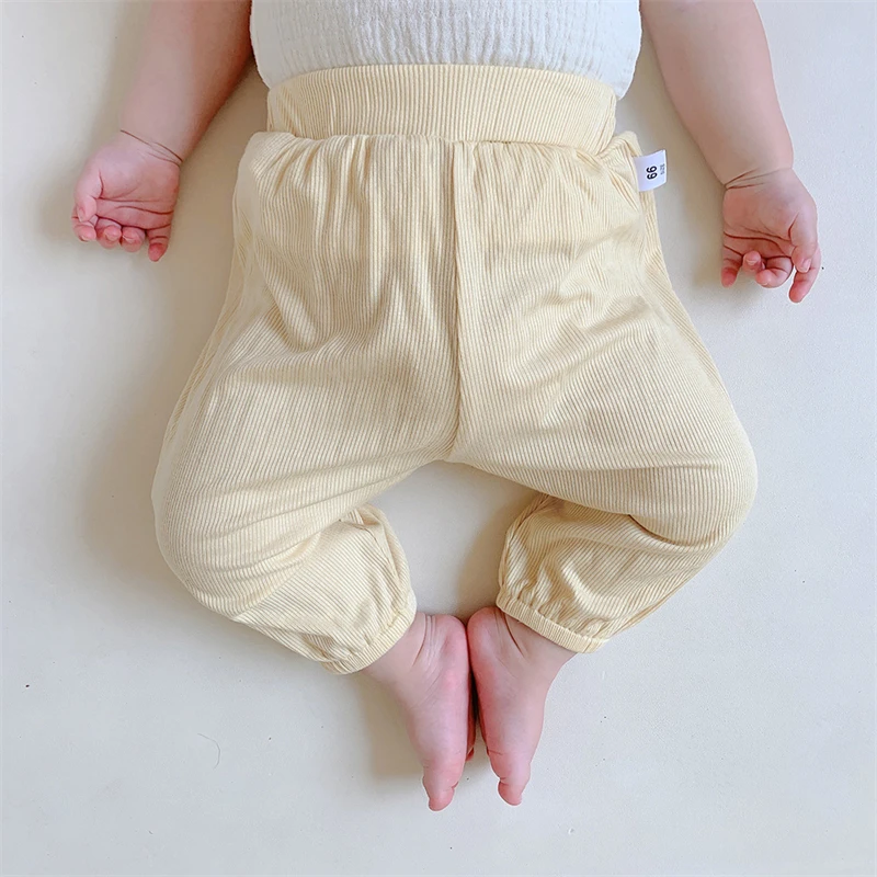 Summer Kids Pants Baby Girls Boys Casual Trousers Cotton Spring Loose Anti Mosquito Pants for Toddler 0-3Y baby trousers cotton pants