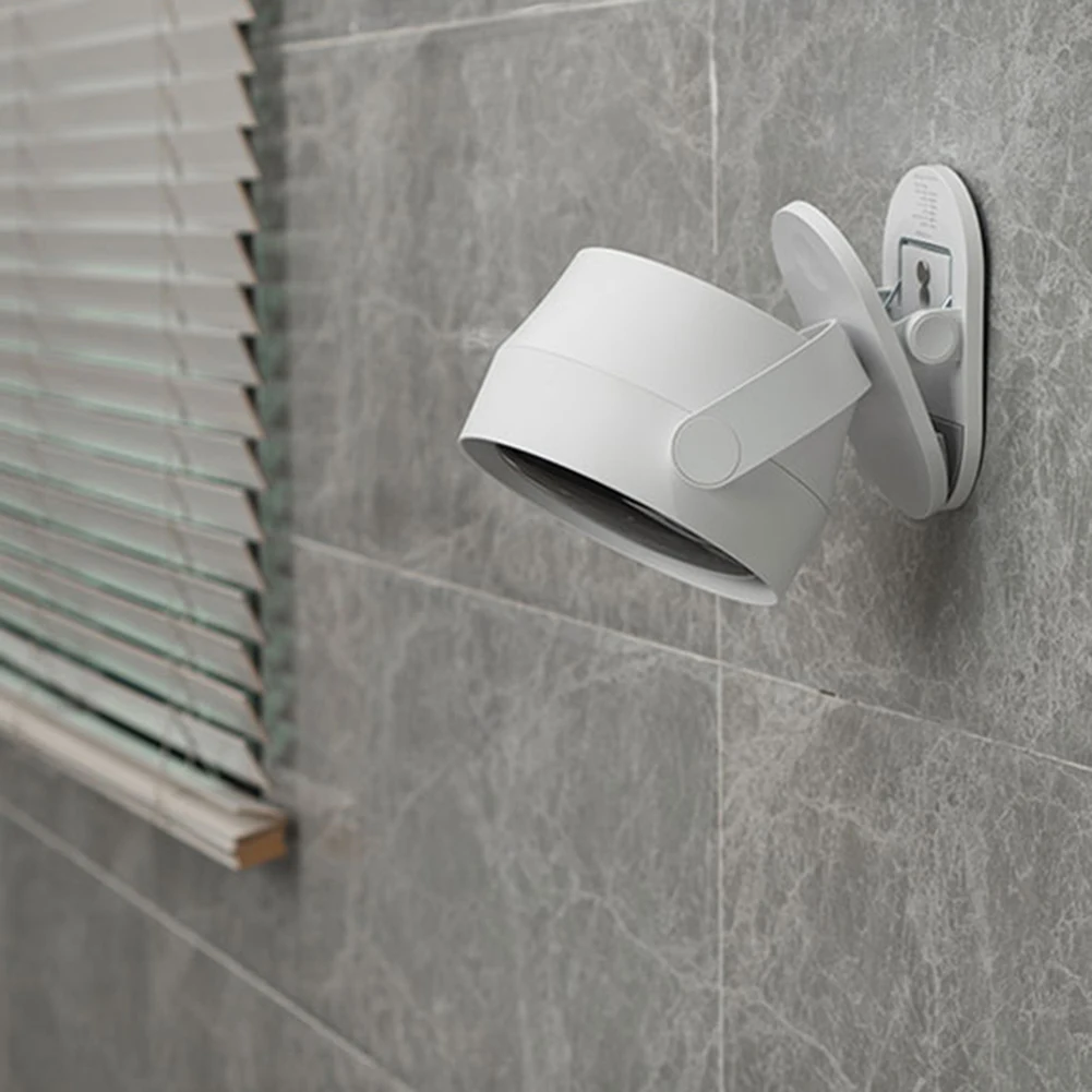 Small Electric Fan with Clip Intelligent Digital Display Rotating Fan Silent Wall Mounted for Bedroom Office Home Dormitory