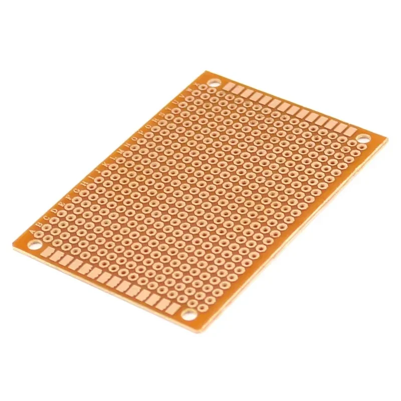 5/10PCS 5x7CM 5*7CM PCB 브레드보드 프로토보드 단면 범용 인쇄 회로 기판 1.2MM 두께 DIY 세트 노란색
