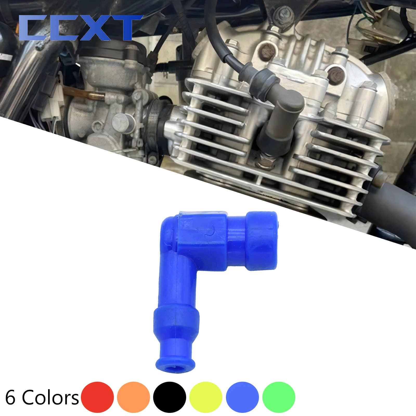 Motorcycle Scooter ATV Dirt Bike Modified Rubber Ignition Spark Plug Cap For Honda Kawasaki KTM Suzuki Yamaha Universal Parts motorcycle spark plug cap