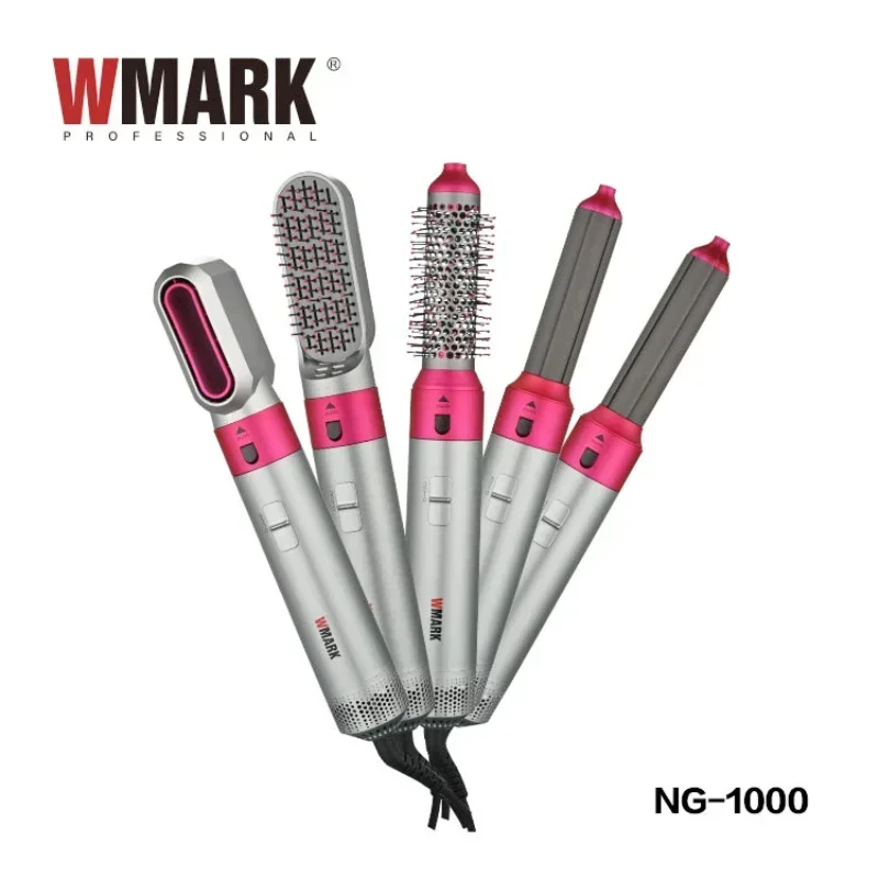 

WMARK Multifunctional Five-in-one Hot Air Comb Automatic Hair Dryer Comb Straightening Comb Hair Dryer Curling Wand