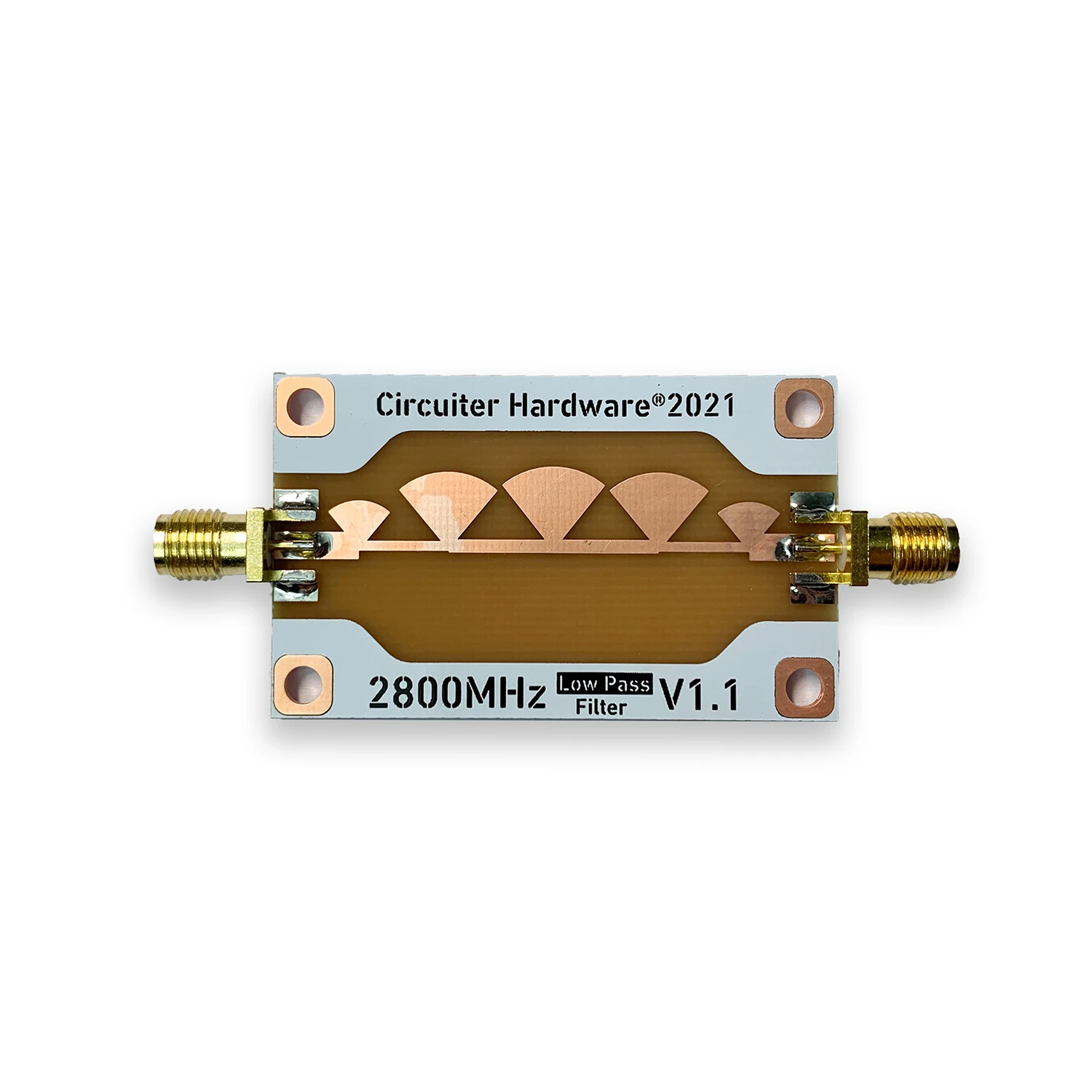 1Mhz-2800Mhz Butterfly Low-pass Filter Microstrip Line