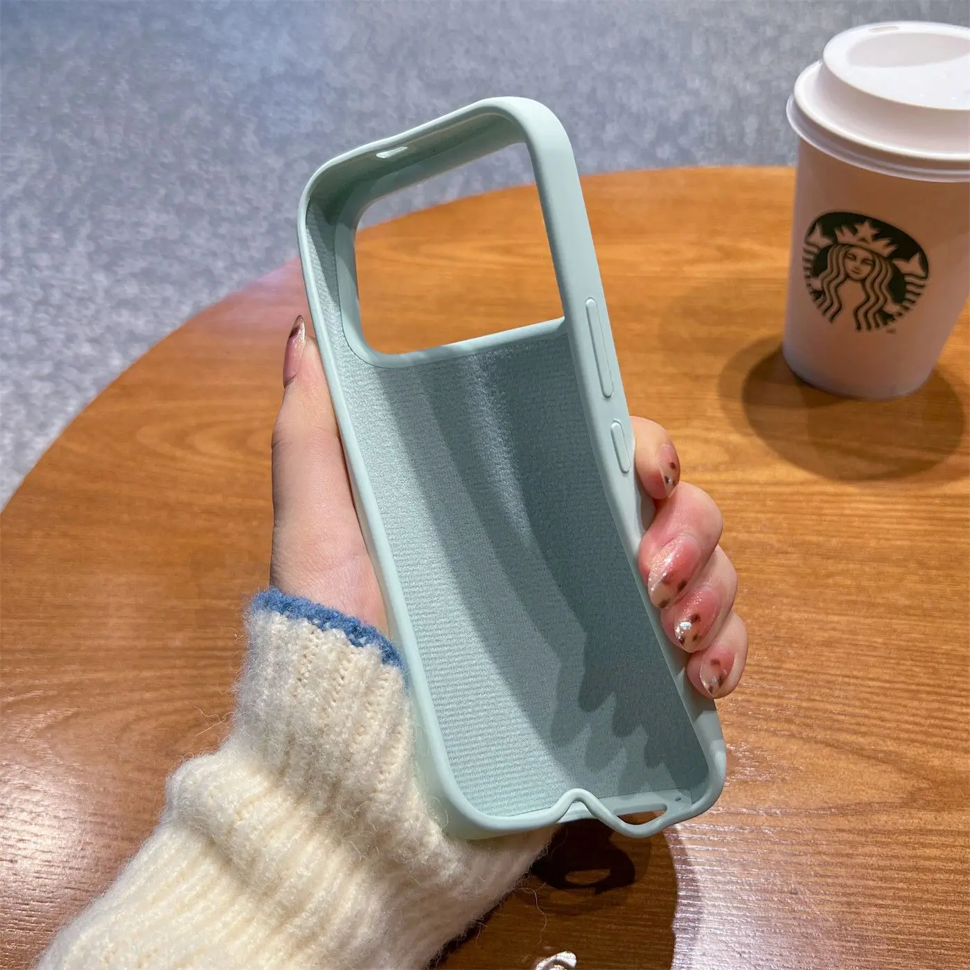 Stylish Silicone Solid Color Case with Matte Textured Shock-Absorbing Bumper