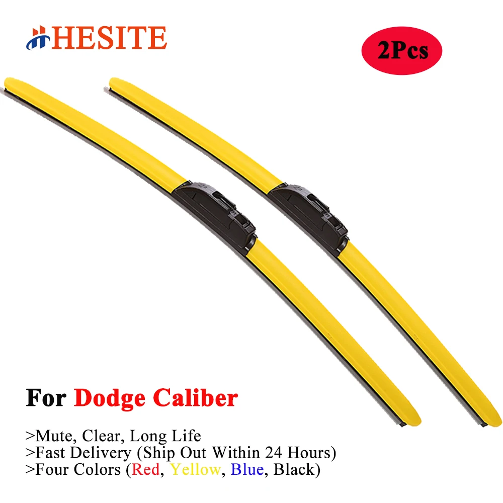 HESITE Colorful Wiper Blades For Dodge Caliber Wagon V6 V8 SRT4 R/T XLT