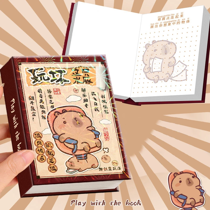 Creative Cute Capybara Notebook School Office Supplies Cartoon Funny Capybara Notebook Student Decompression Gifts