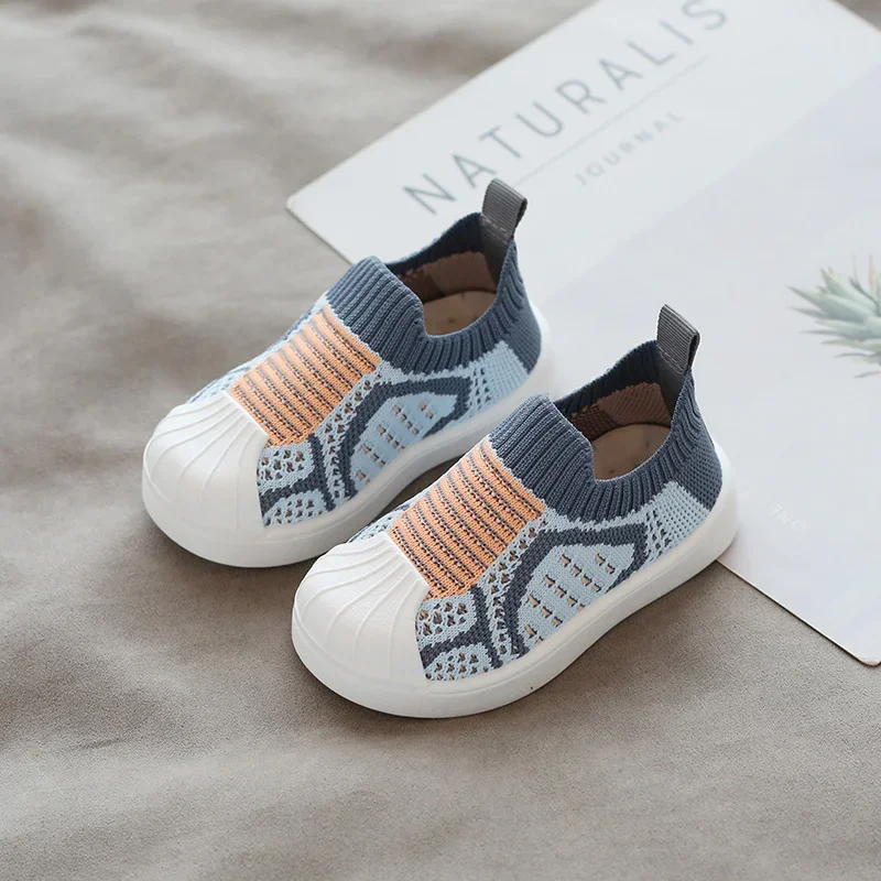 Infant Toddler Shoes Spring Girls Boys Casual Shoes Comfortable Baby Kids Non-slip Soft Bottom Stitching Color Sneakers