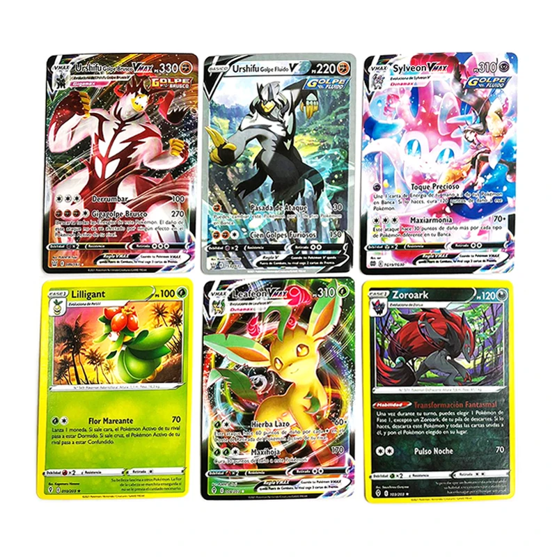 Pokemon Cards in Spanish Vstar TAG TEAM GX VMAX V New 2022 Trainer Energy  Shining Cards Game Castellano Español Children Toy - AliExpress