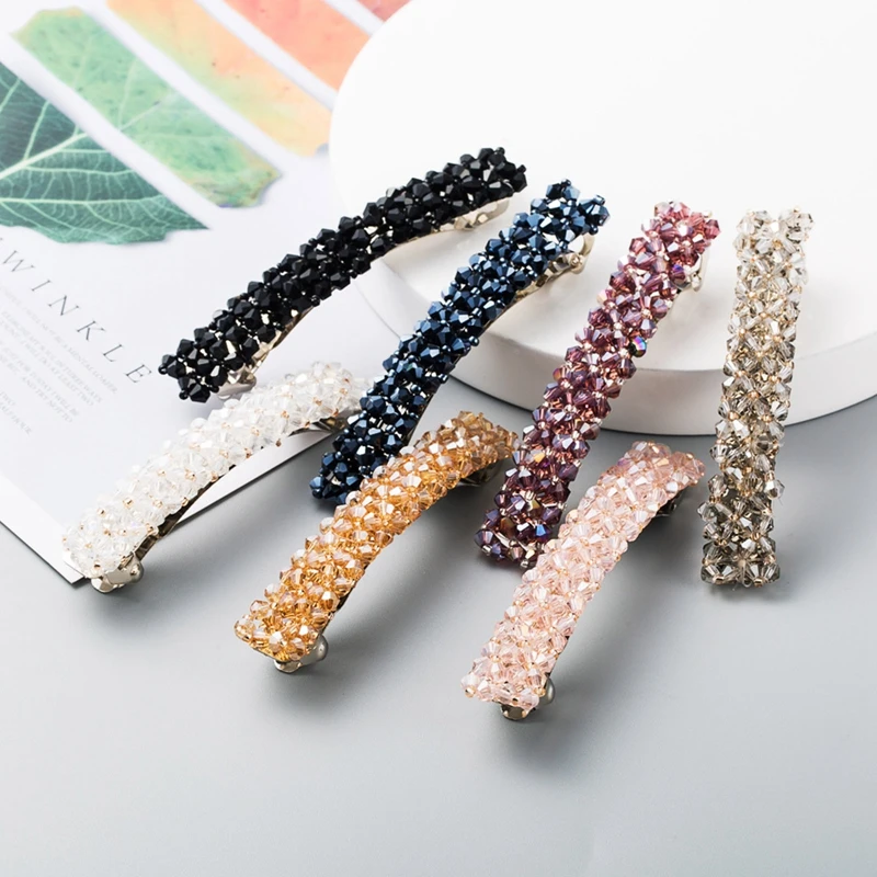 

Заколки для волос во французском стиле, заколка для волос с блестящими блестками, аксессуары для укладки волос