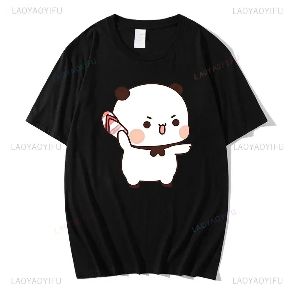 Couple Bubu Is Throwing Flip-flops At Dudu Summer Tshirt Dudu Was Threw Flip-flops By Bubu Since He Teases Bubu Summer Tee Tops 5