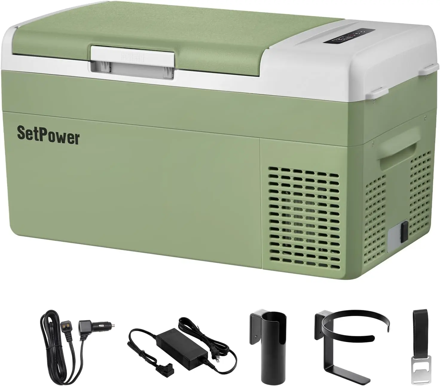 Portable 12v Refrigerator, -4℉-68℉ Fast Cooling Car Refrigerator, 20L/21Qt Car Fridge Portable Freezer with 12/24V
