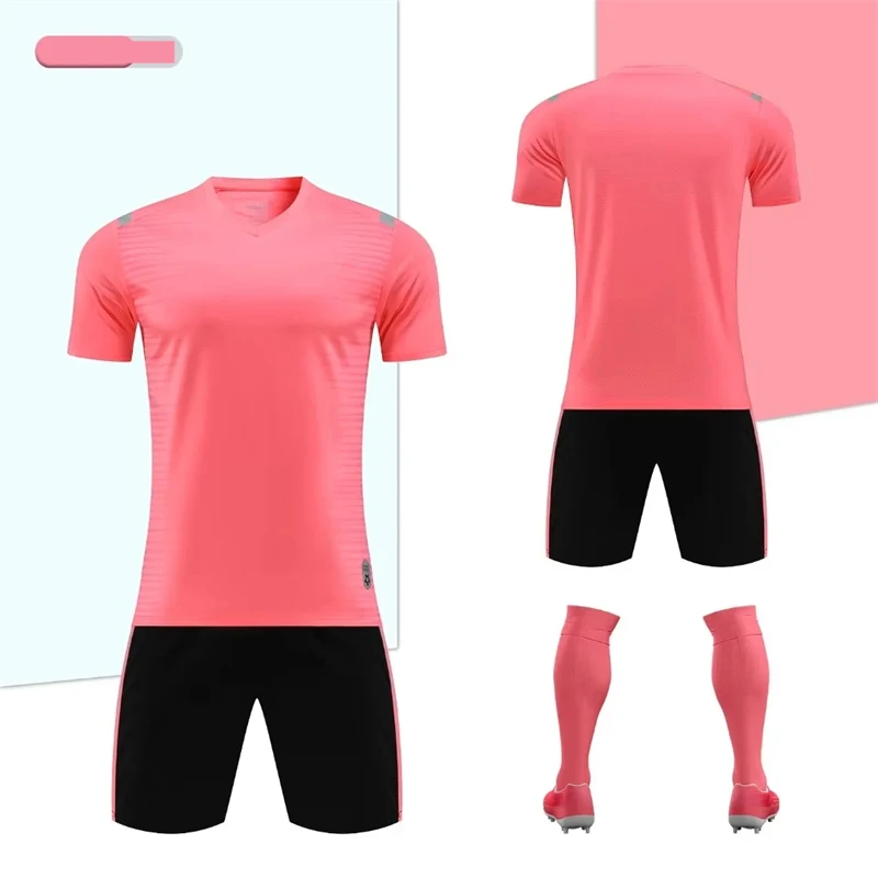 Children Soccer Jersey Top Grade Blank Soccer Kits Girl Boy Football Uniform Sportswear
