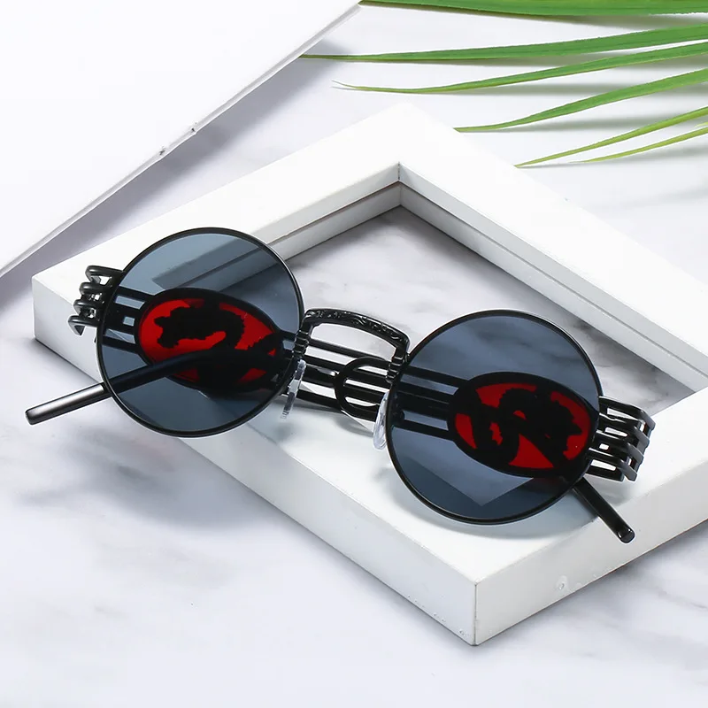 

Women's Sunglasses Sun Protection Uv Protection Fashion Personality Retro round Glasses Men's Driving Catwalk Street Shot