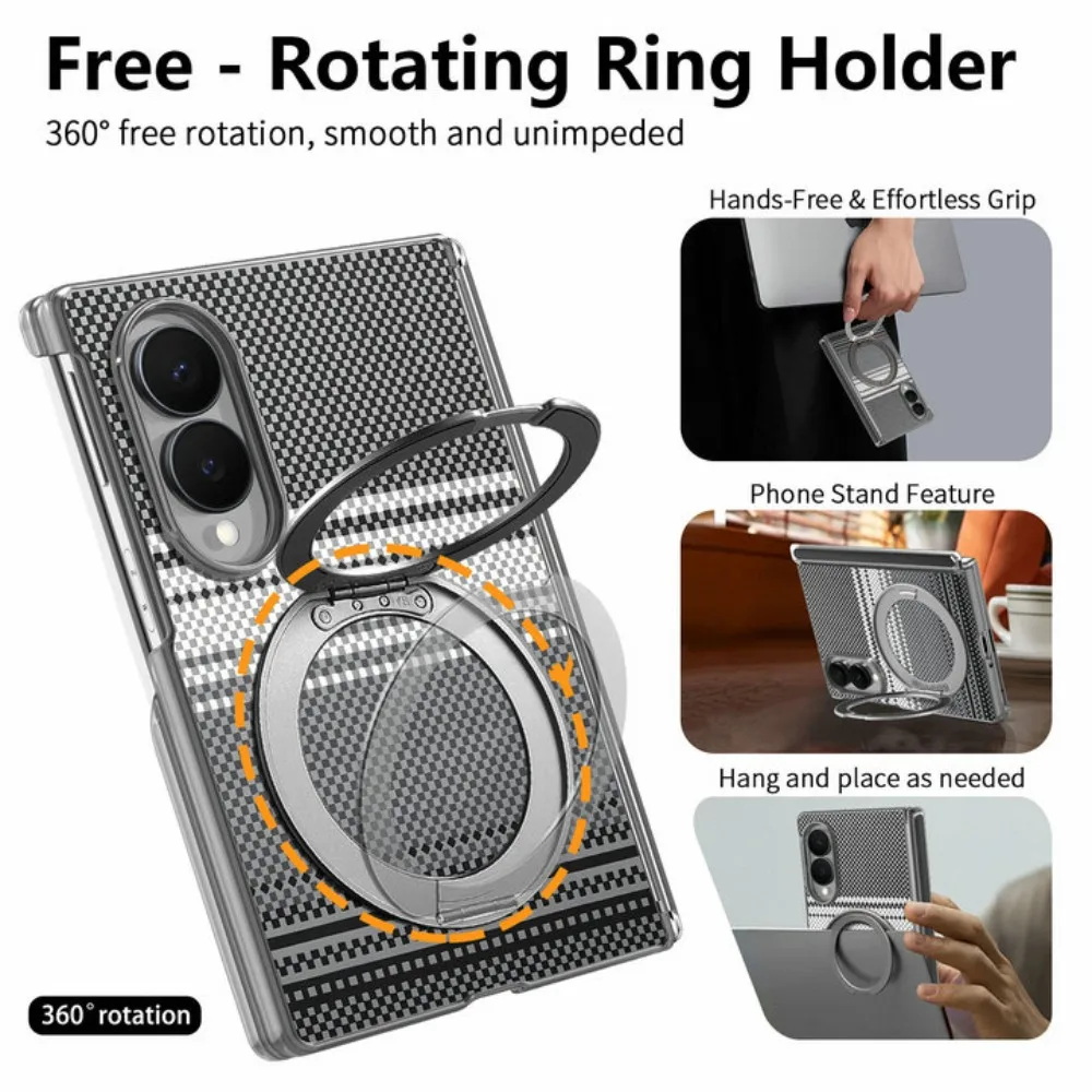 Luxury Ring Magnet Back Cover with Wide Stand – Premium Case