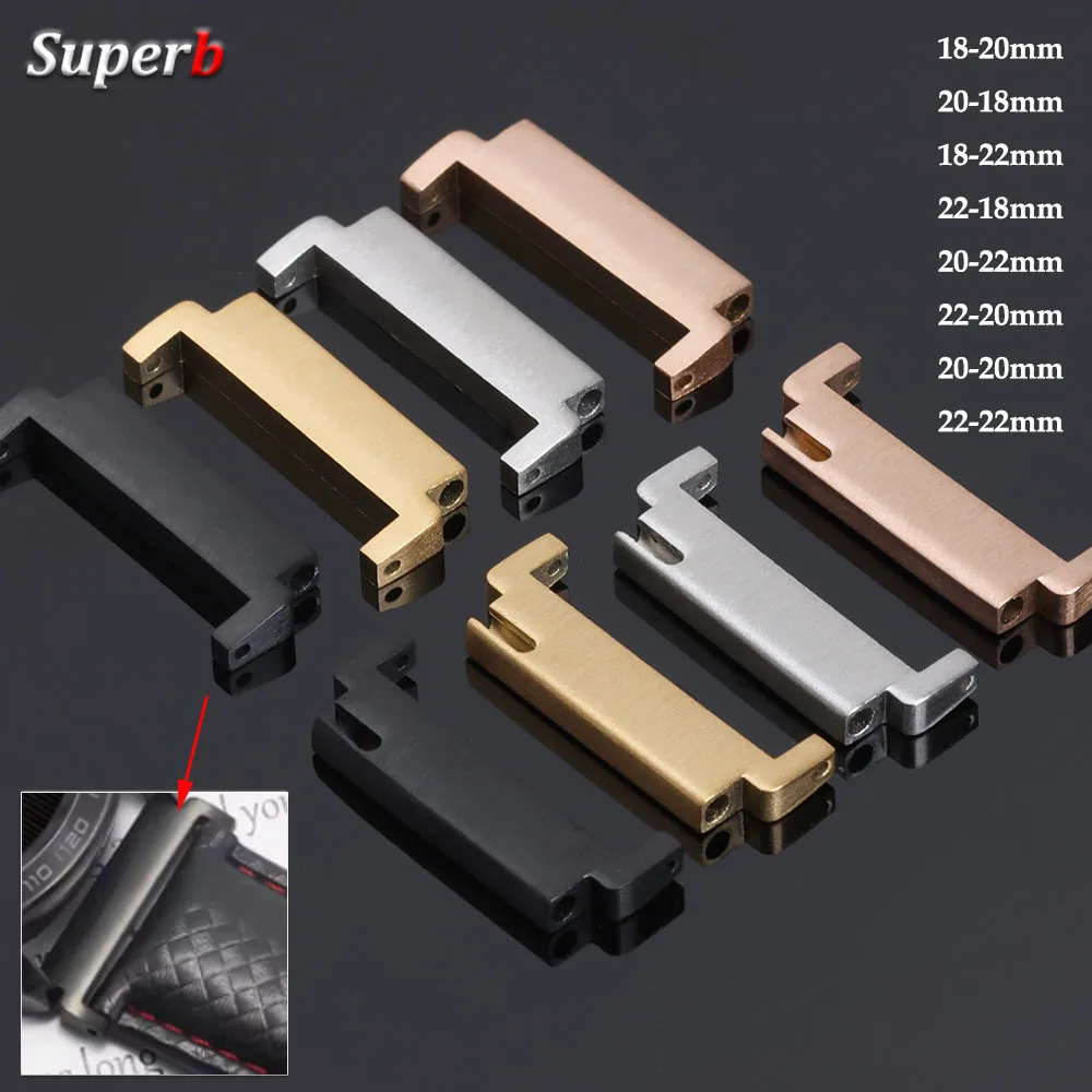 Versatile Quick Release Watch Strap Adapter Pair - Multi-Size Connectors