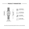 LUCKY FOX New Fashionable and Simple Women Watch Bracelet Jewelry Temperament Small Square Steel Strip Women Quartz Watch Reloj 6