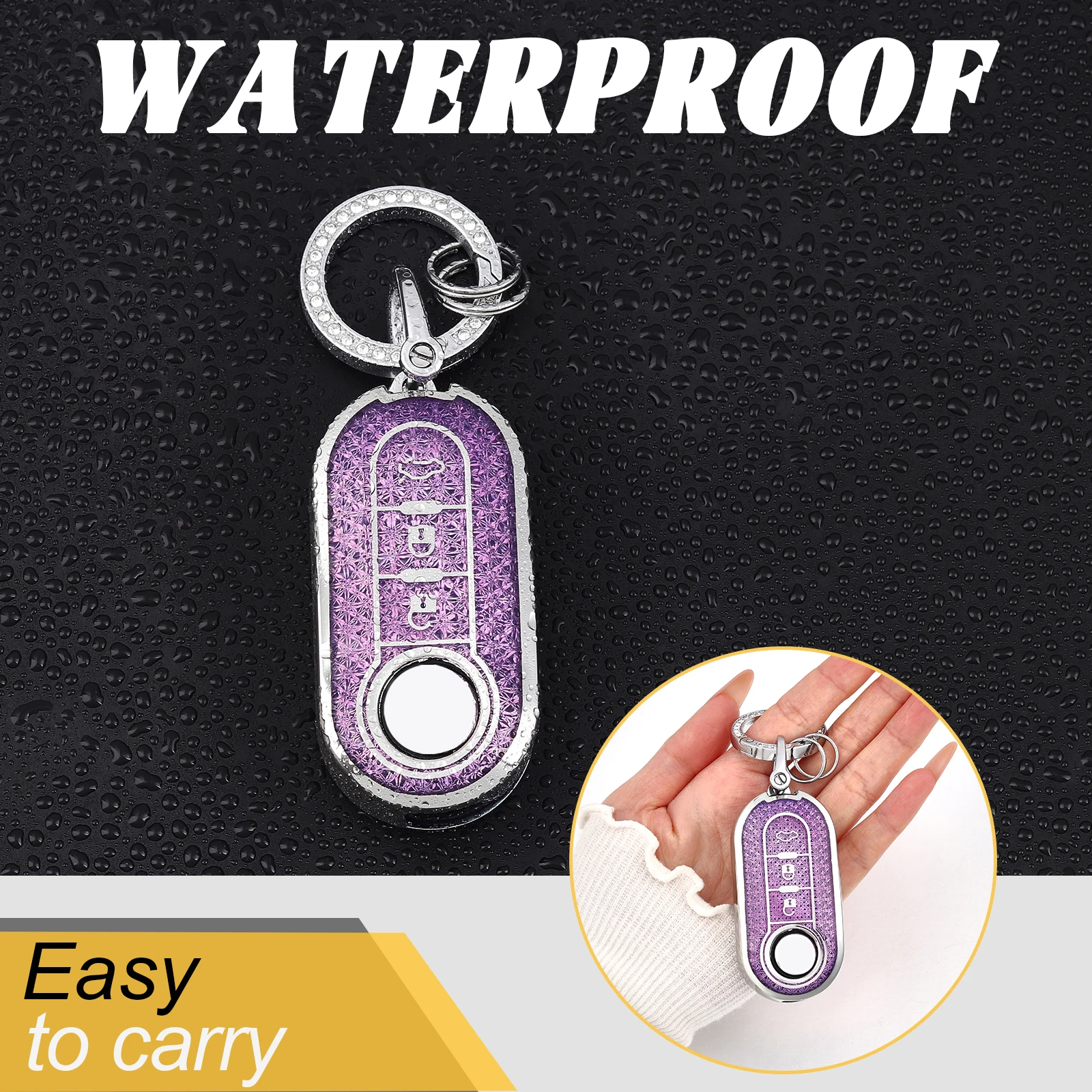 TPU Auto Schlüssel Shell Fall Fob Für Fiat500 Panda Punto Bravo Doblo Peugeot Boxer Citroen Relais Fiat Ducato Lancia Musa schlüsselbund – Detail 10