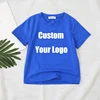 Custom Design Children T Shirt Your Own Logo Kids Casual Tees Cotton Short Sleeve Cool Tops Customized Tshirt Size 100-160cm 1