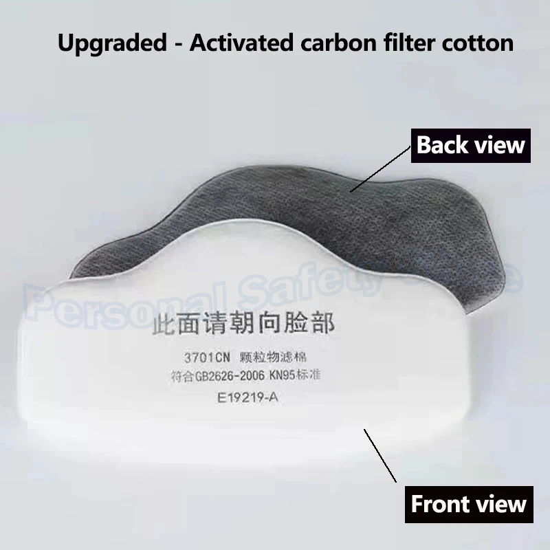 3701 Activated Carbon Anti-Dust Filter Cotton Suitable for Spray Painting Mining Woodworking And Wall Sanding respirator filter cotton