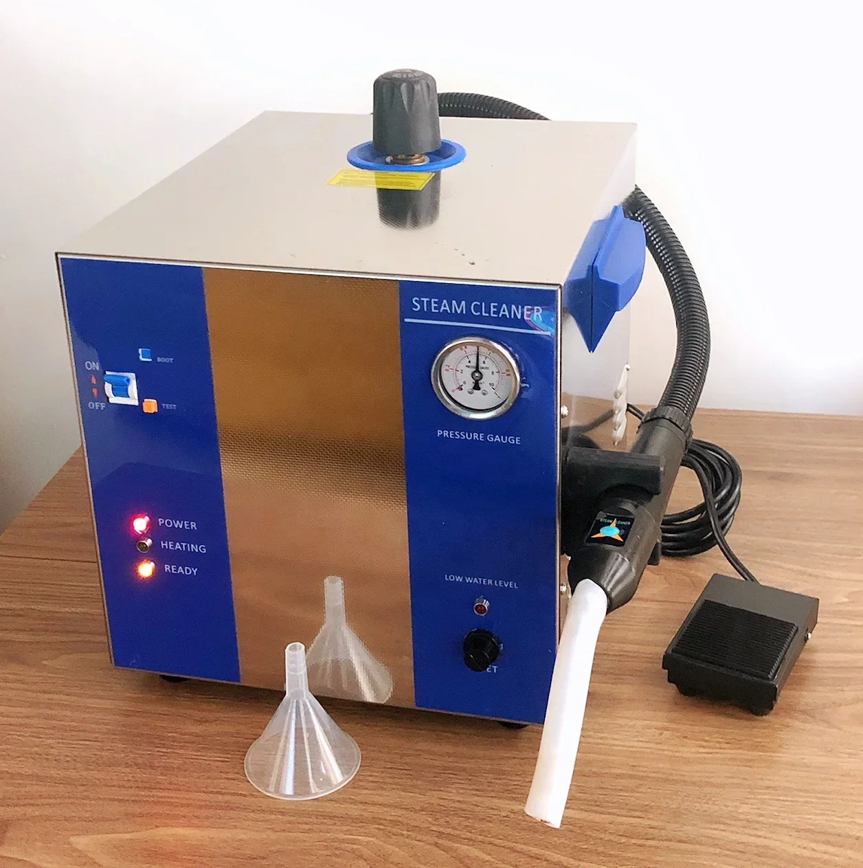High quality robust built stainless steel case 5 bar steam pressure 2 litre boiler easy operate desktop jewellery Steam cleaner 2