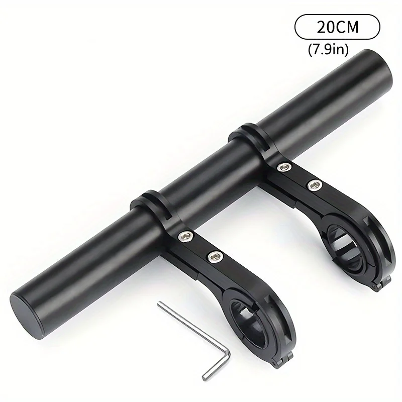 10/20CM 튜브 자전거 핸들바 연장 마운트 산악 MTB 자전거 사이클링 헤드라이트 브래킷 램프 손전등 홀더 액세서리
