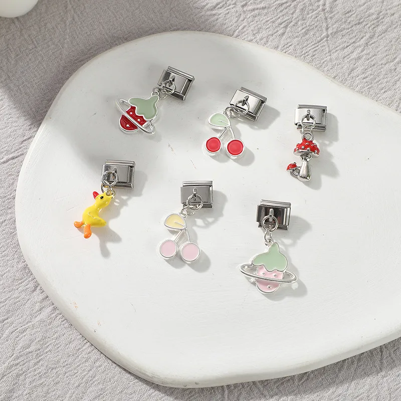 Italian Design Charm Bracelet Fit 9mm Stainless Steel Jewelry