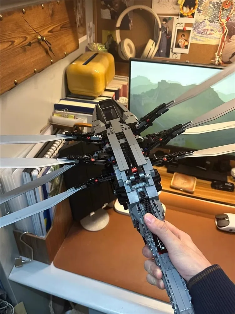 Dune Royal Ornithopter 빌딩 블록, 헬리콥터 전투기 비행기, 어린이 소년 조립 장난감 선물 10327, 1369 개